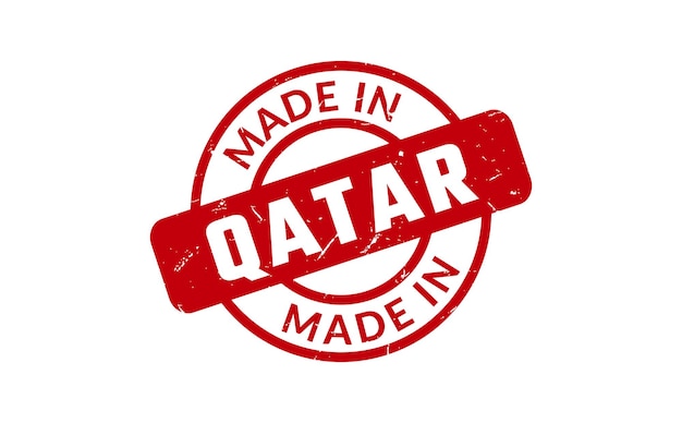 Vector made in qatar rubber stamp
