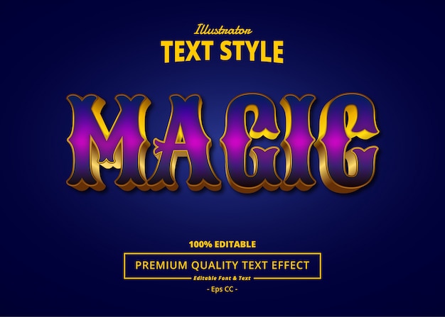 Vector magic text effect