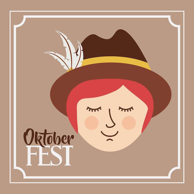 Vector man german germany cartoon 