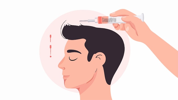 Vector a man with a bottle of perfume and a bottle of perfume