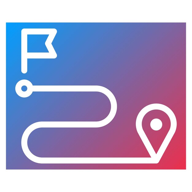 Vector marathon route icon vector image can be used for marathon