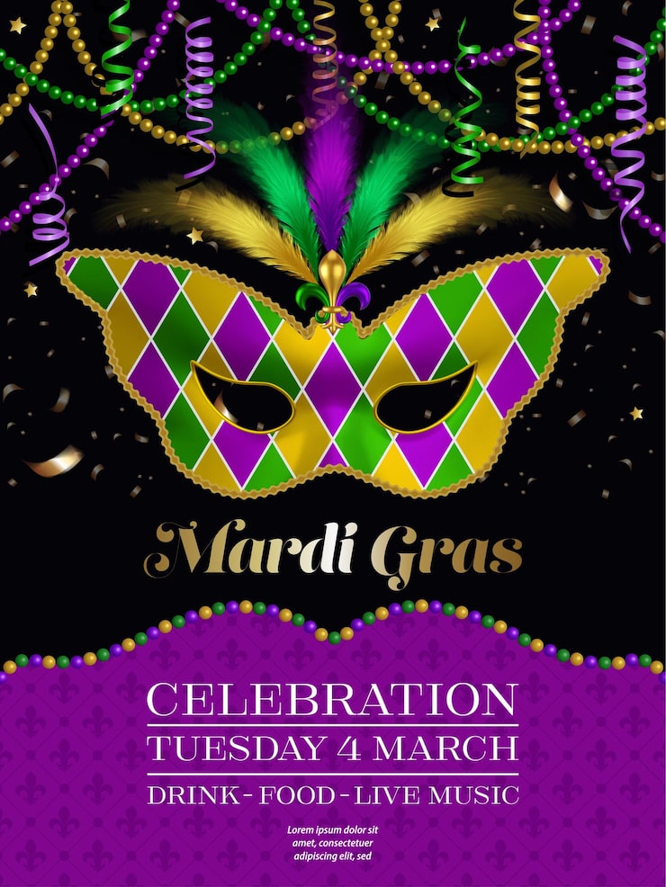 Vector mardi gras celebration