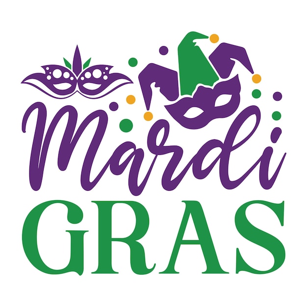 Vector mardi gras svg design