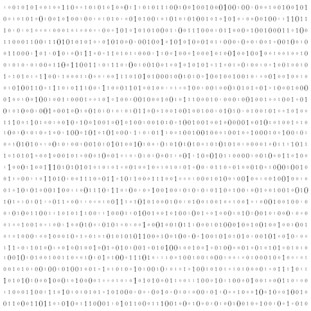 Vector matrix background vector binary code matrix digital background with numbers on the screen
