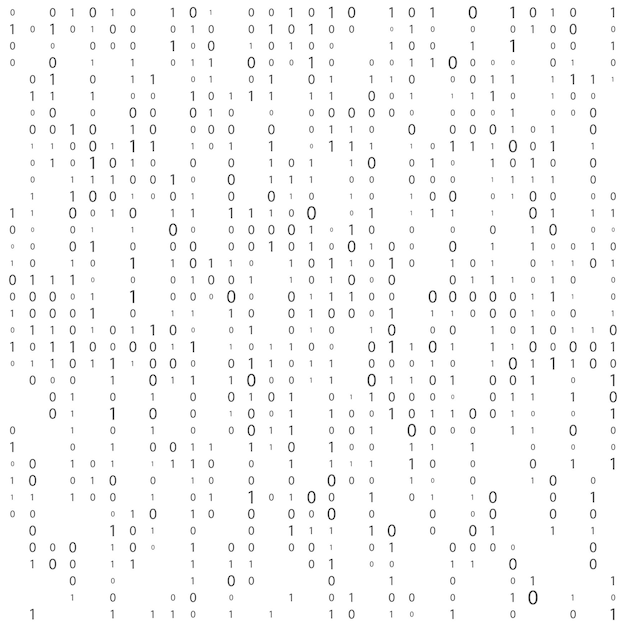 Vector matrix .background with numbers on the screen. binary code zero one. coding. 
