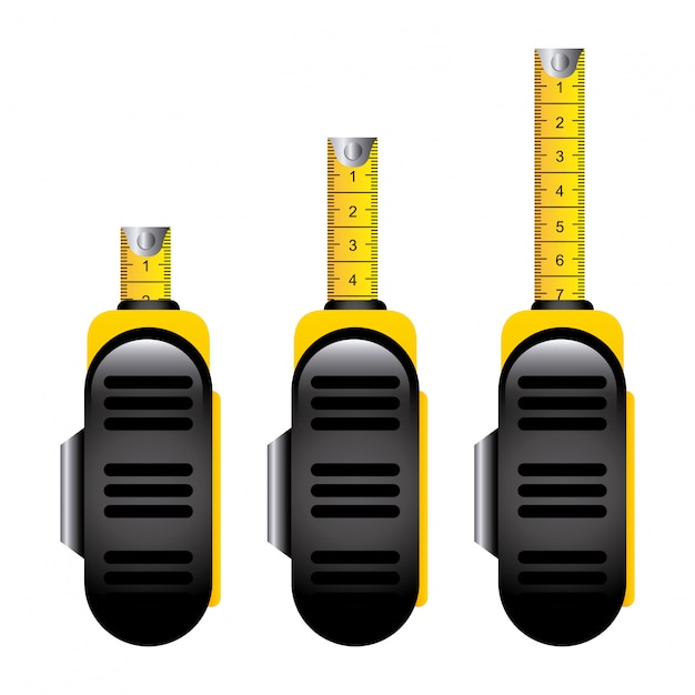 Vector measure design over white background vector illustration