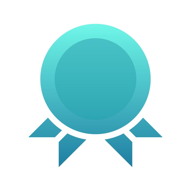 Vector medal gradient logo design modern template icon