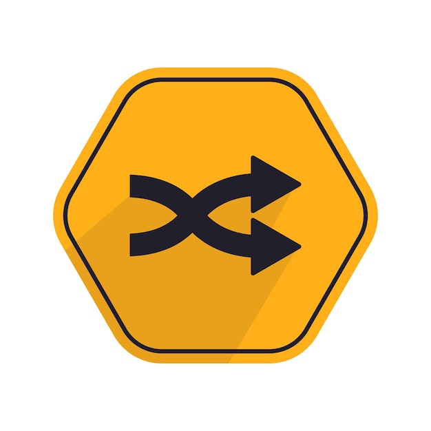 Vector media player control button