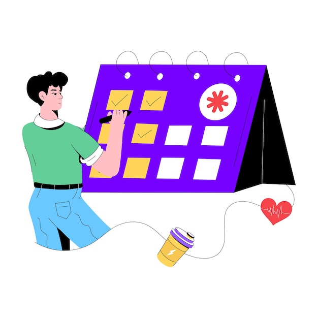 Vector medical appointment flat illustration scalable design