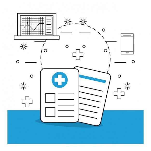 Vector medical stuff and elements