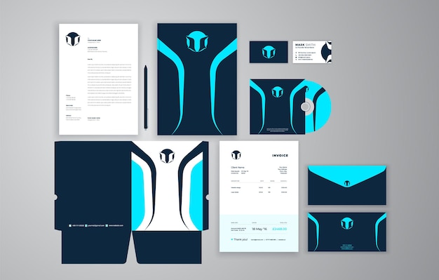 Vector mega set of branding stationery design