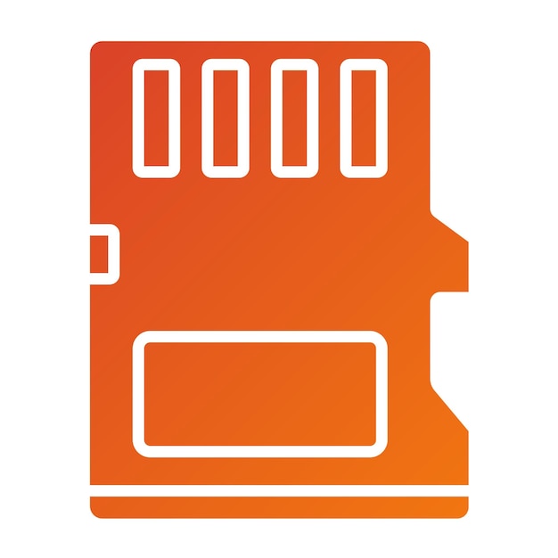 Vector memory card icon style