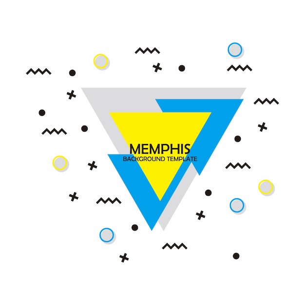 Vector memphis flat backgroun template