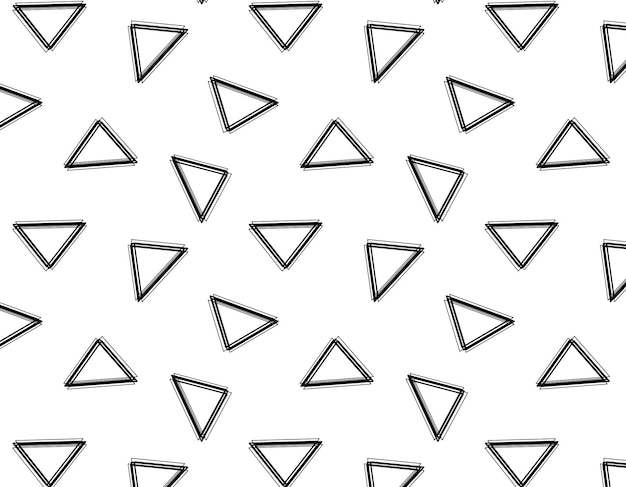 Vector memphis style triangles pattern on transparent background counter style vector graphics