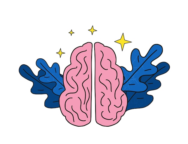 Vector mental disoder young people sitting on the floor