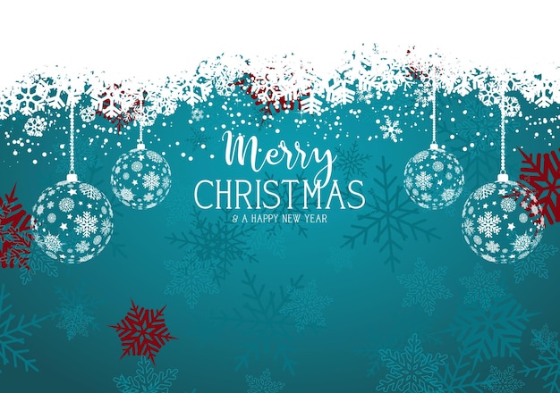 Vector merry chirstmas card design