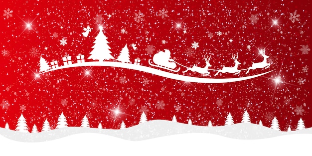Vector merry christmas and happy new year background. 