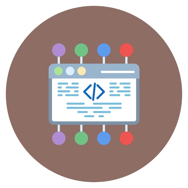 Vector metadata flat illustration