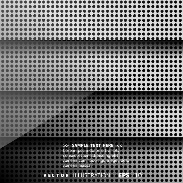 Vector metallic background with carbon texture