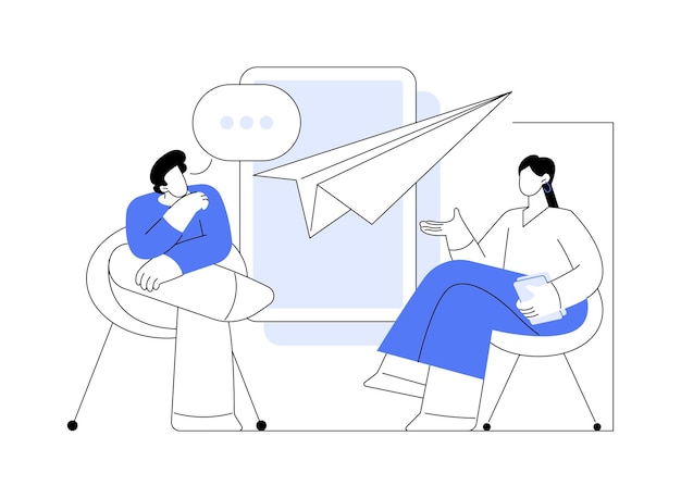 Vector metaphoric cards isolated cartoon vector illustrations