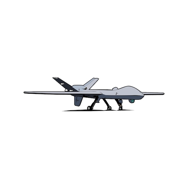 Vector military drone illustration vector design