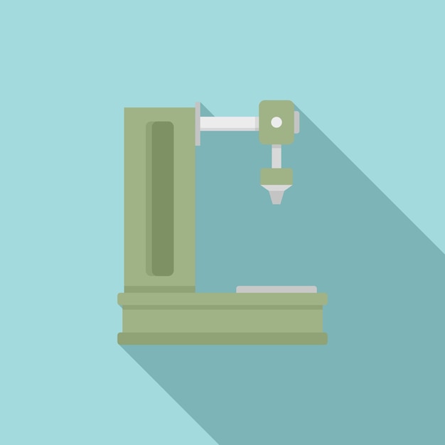 Vector milling machine icon flat illustration of milling machine vector icon for web design