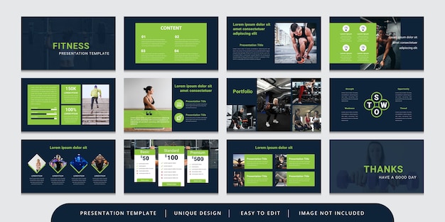 Vector minimal powerpoint presentation template