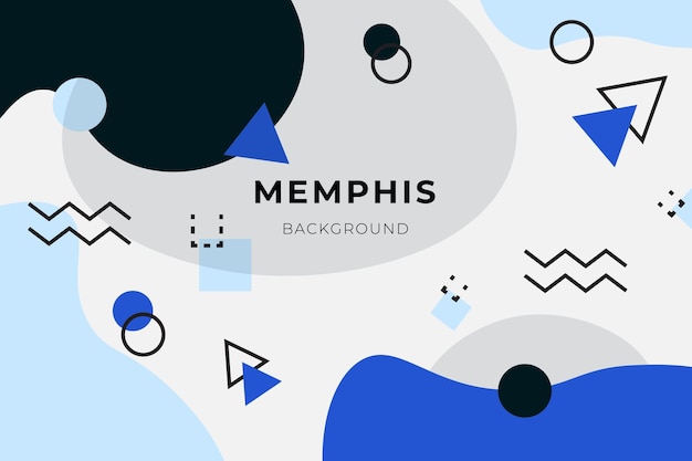 minimalist background with memphis element