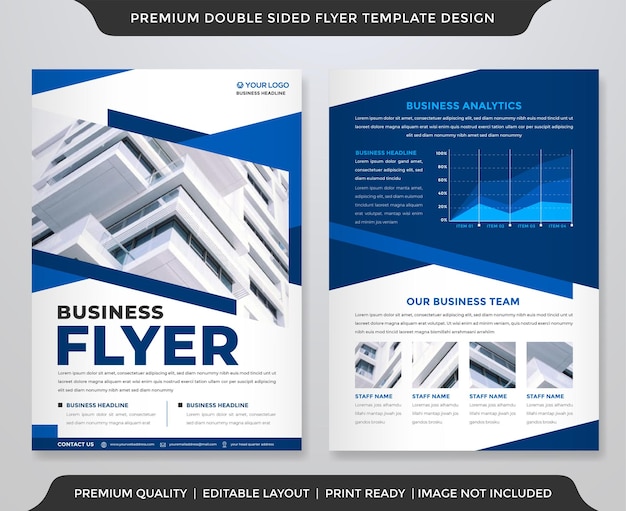 minimalist business flyer template