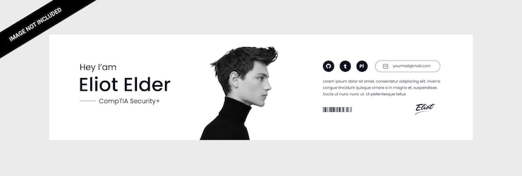 Vector minimalist linkedin banner