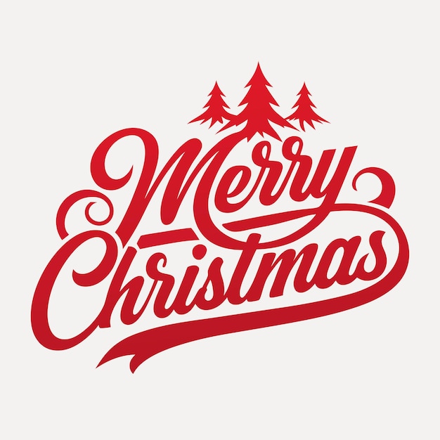 Vector minimalist typography of christmas logo for tshirt vector art