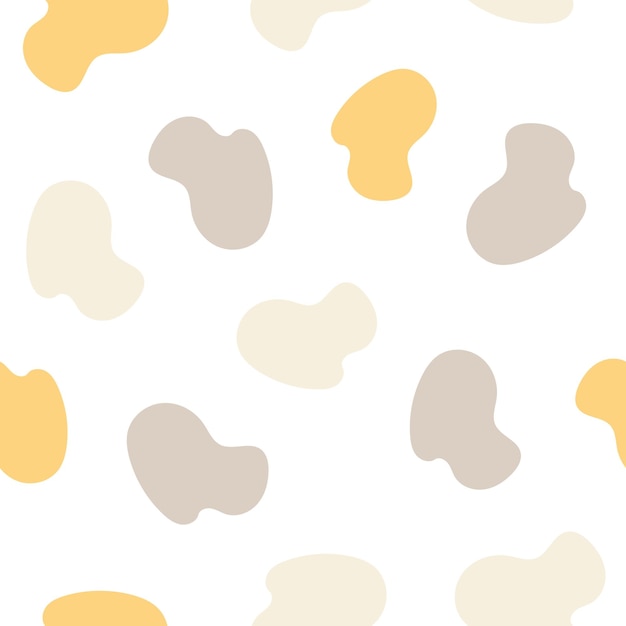 minimalistic seamless pattern simple organic shape