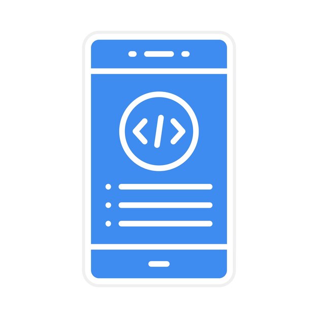 Vector mobile programming icon vector image can be used for computer science