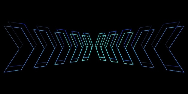 Vector modern abstract arrows moving at high speed