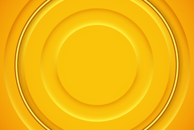 Vector modern abstract background elegant design in the form of a circle with a golden line