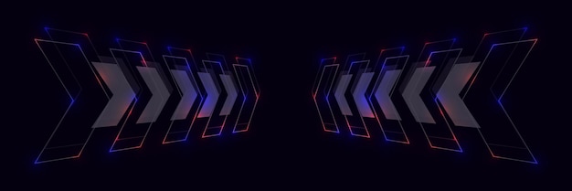 Vector modern abstract high speed arrow movement