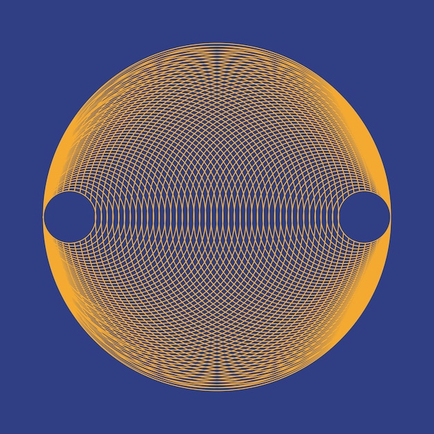 Vector modern abstract impossible geometric circle