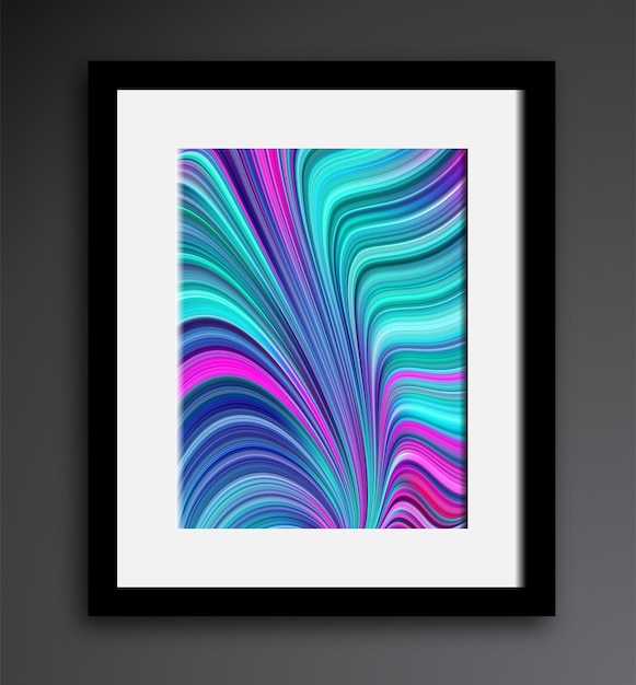 Vector modern art flowing artwork