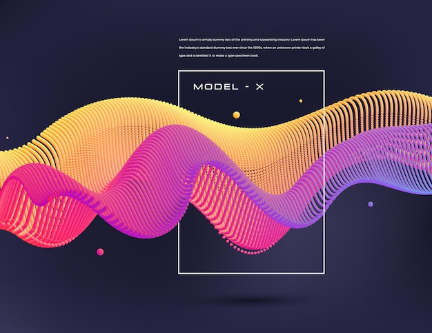 Vector modern background design with colorful conceptual element