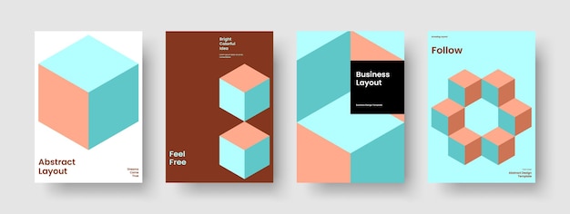 Vector modern background layout isolated banner design creative business presentation template report