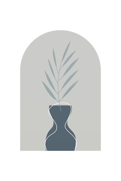 Vector modern boho art background