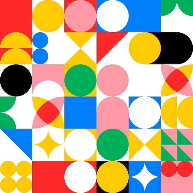 Vector modern bright geometric square background