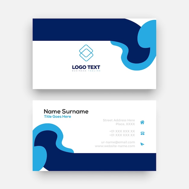 Vector modern business card template design