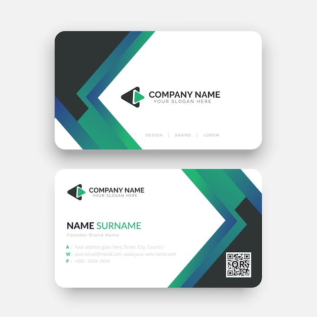 Vector modern business card template design