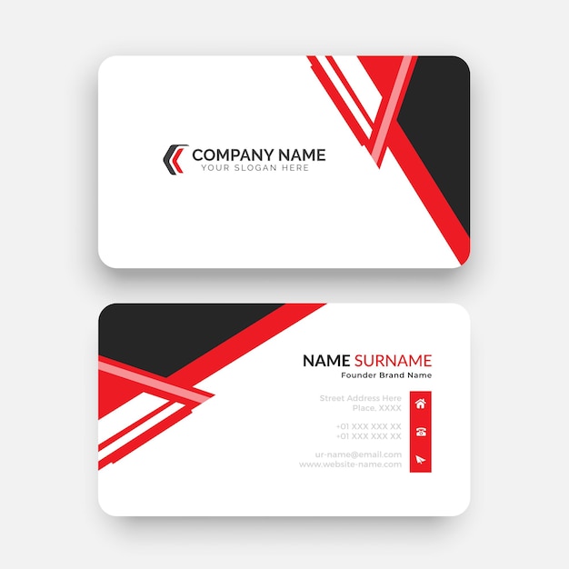 Vector modern business card template design