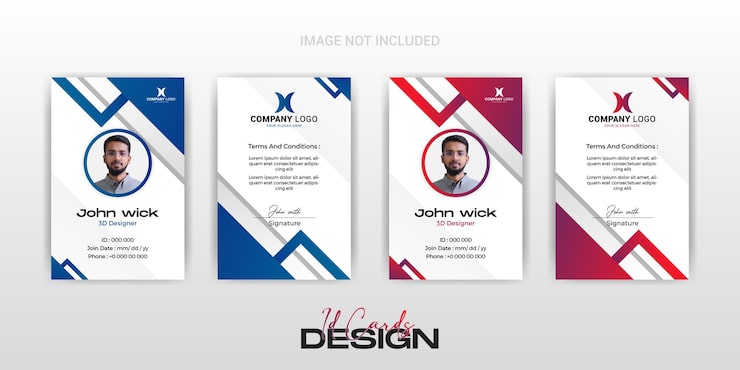Vector modern and clean business id card template design
