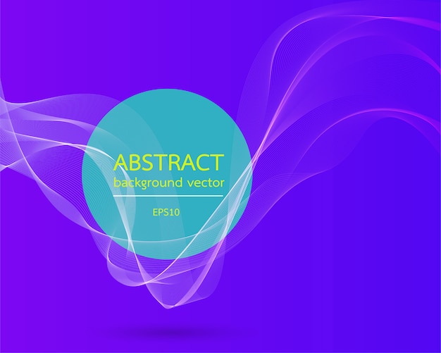 Vector modern colored poster line background .