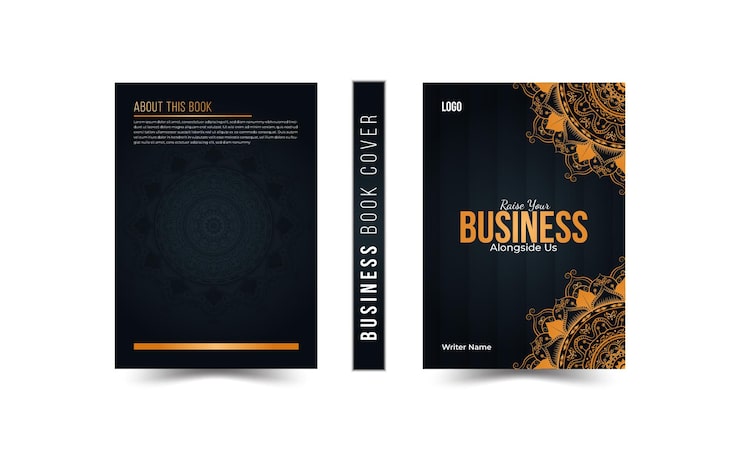 Vector modern corporate business book cover design set template