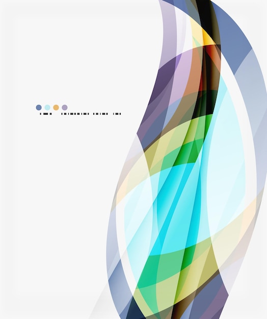 Vector modern creative curve background with copy space vector template background for workflow layout diagram number options or web design