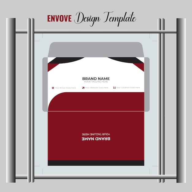 Vector modern and creative envolve design vector abstract landing page